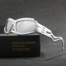 Fashion Wrap Around Y2K Glasses For Men And Women 2000s Cool Trendy Sport Silver