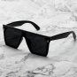 Men's Full Oversized Flat Frame Square Sunglasses