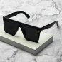 Men's Full Oversized Flat Frame Square Sunglasses