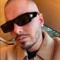 New Retro Fashion Men's Sunglasses UV400 Luxury Brand Black Square Frame Cool