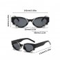 Steampunk Rectangle Sunglasses for Women New Small Frames Punk Snake Sun Glasses