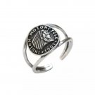 WOMEN'S INDIAN MOTORCYCLE STAINLESS STEEL BIKER RING SIZE 9