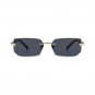 Rimless Sunglasses Rectangle Fashion Metal Shades Eyeglasses Small Sun Glasses