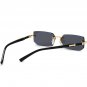 Rimless Sunglasses Rectangle Fashion Metal Shades Eyeglasses Small Sun Glasses