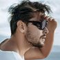 Steampunk Style Round Vintage Sunglasses Retro Eyewear For Men Women Leather