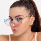 Fashion Sunglasses Women Metal Female UV400 Vintage Ladies Stylish Design Oversi