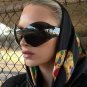 New Steampunk Oversized Sunglasses for Women Trends Punk Y2k Sun Glasses Goggle