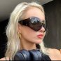 New Steampunk Oversized Sunglasses for Women Trends Punk Y2k Sun Glasses Goggle