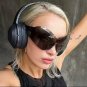 New Steampunk Oversized Sunglasses for Women Trends Punk Y2k Sun Glasses Goggle