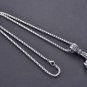 MENDEL Mens Stainless Steel Norse Viking Thors Hammer Mjolnir Pendant Necklace