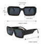 Y2K Rectangle Frame Fashion Sunglasses For Women Men Hiphop Anti Glare Glasses