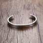 New Classic Simple Men Bracelet Open Adjustable Glossy Stainless Steel Bracelet