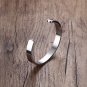 New Classic Simple Men Bracelet Open Adjustable Glossy Stainless Steel Bracelet