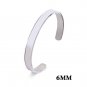New Classic Simple Men Bracelet Open Adjustable Glossy Stainless Steel Bracelet