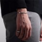 New Classic Simple Men Bracelet Open Adjustable Glossy Stainless Steel Bracelet