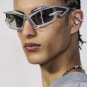 Futuristic Y2K Wrap Around Transparent Sunglasses: Stand Out in Style with UV400