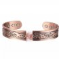 CHUNKY 100% COPPER BIKER MOTORCYCLE MAGNETIC BANGLE BRACELET SIZE-XL MEN CB41C
