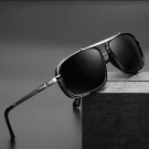 Men's Vintage UV400 Protection Steampunk Polarized Rectangular Sunglasses