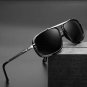 Men's Vintage UV400 Protection Steampunk Polarized Rectangular Sunglasses