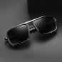 Men's Vintage UV400 Protection Steampunk Polarized Rectangular Sunglasses