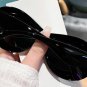 New Inflated Oval Frame Sunglasses For Women Men Fashion Candy Color Thick Frame