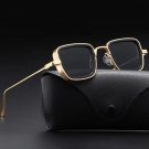 New Vintage Metal Steampunk Sunglasses Men Women Square Sun Glasses For Men