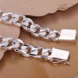 New High-end Women's Mens Fine S925 Sterling Silver Bracelet Fashion Jewelry Gif