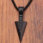 Hip Hop Vintage Men Arrow Necklace Delicate Triangle Spearhead Arrowhead Pendant