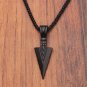 Hip Hop Vintage Men Arrow Necklace Delicate Triangle Spearhead Arrowhead Pendant