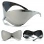 Oversized Punk Goggle Sunglasses Women Men Luxury Brand Designer Y2K Silver
