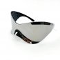 Oversized Punk Goggle Sunglasses Women Men Luxury Brand Designer Y2K Silver