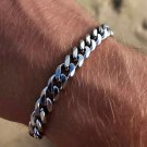 2022 New Trendy Cuban Chain Men Bracelet Classic Stainless Steel 7mm Width Chain