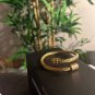 Hip Hop Stainless Steel Men Bangle Bracelet Titanium Adjustable Open Cuff Charm