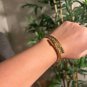 Hip Hop Stainless Steel Men Bangle Bracelet Titanium Adjustable Open Cuff Charm