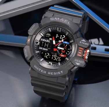 SMAEL Sport Watch Men Brand Digital Wristwatch LED Electronic Male Watches