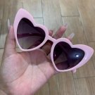 Love Heart Shaped Sunglasses Women Big Frame Fashion Cute Sexy Retro Cat Eye Vin