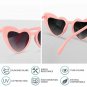 Love Heart Shaped Sunglasses Women Big Frame Fashion Cute Sexy Retro Cat Eye Vin