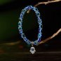 Blue Evil Eye Bracelet Hand of Fatima Turkey Thousand Eyes Wish Handmade Women's