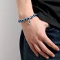 Blue Evil Eye Bracelet Hand of Fatima Turkey Thousand Eyes Wish Handmade Women's