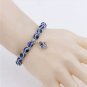 Blue Evil Eye Bracelet Hand of Fatima Turkey Thousand Eyes Wish Handmade Women's