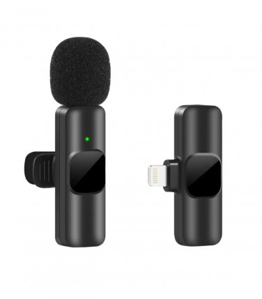 New Wireless Lavalier Microphone Portable Audio Video Recording Mini Mic IPhone