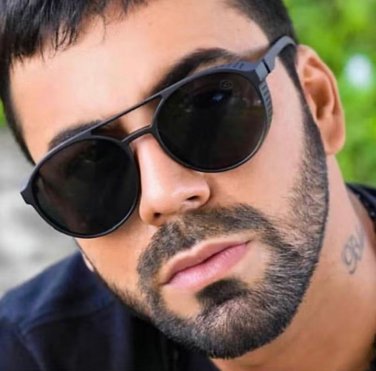 Men's Vintage Steampunk Round Black Sunglasses