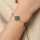 Fashion Summer Sweet Colorful Five Leaves Flower Bracelets For Girl Women