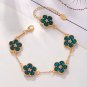 Fashion Summer Sweet Colorful Five Leaves Flower Bracelets For Girl Women
