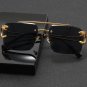 UV400 Retro Rimless Sunglasses For Men Steampunk Outdoor Cycling Sunglasses