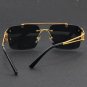 UV400 Retro Rimless Sunglasses For Men Steampunk Outdoor Cycling Sunglasses