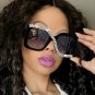 Special Design Color With Crystals Big Frame Rhinestone Bling Trendy Fashionable