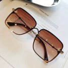 Y2K Bee Fashion Sunglasses For Women Large Square Rimless Metal UV400 Sun Shades