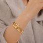 Women's Witch Knot Bracelet Stainless Steel Adjustable Open Cuff Bracelet Celtic