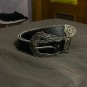 Western Leather Belt Western Cowboy Women Cowgirl Unisex Waist Belt with Metal